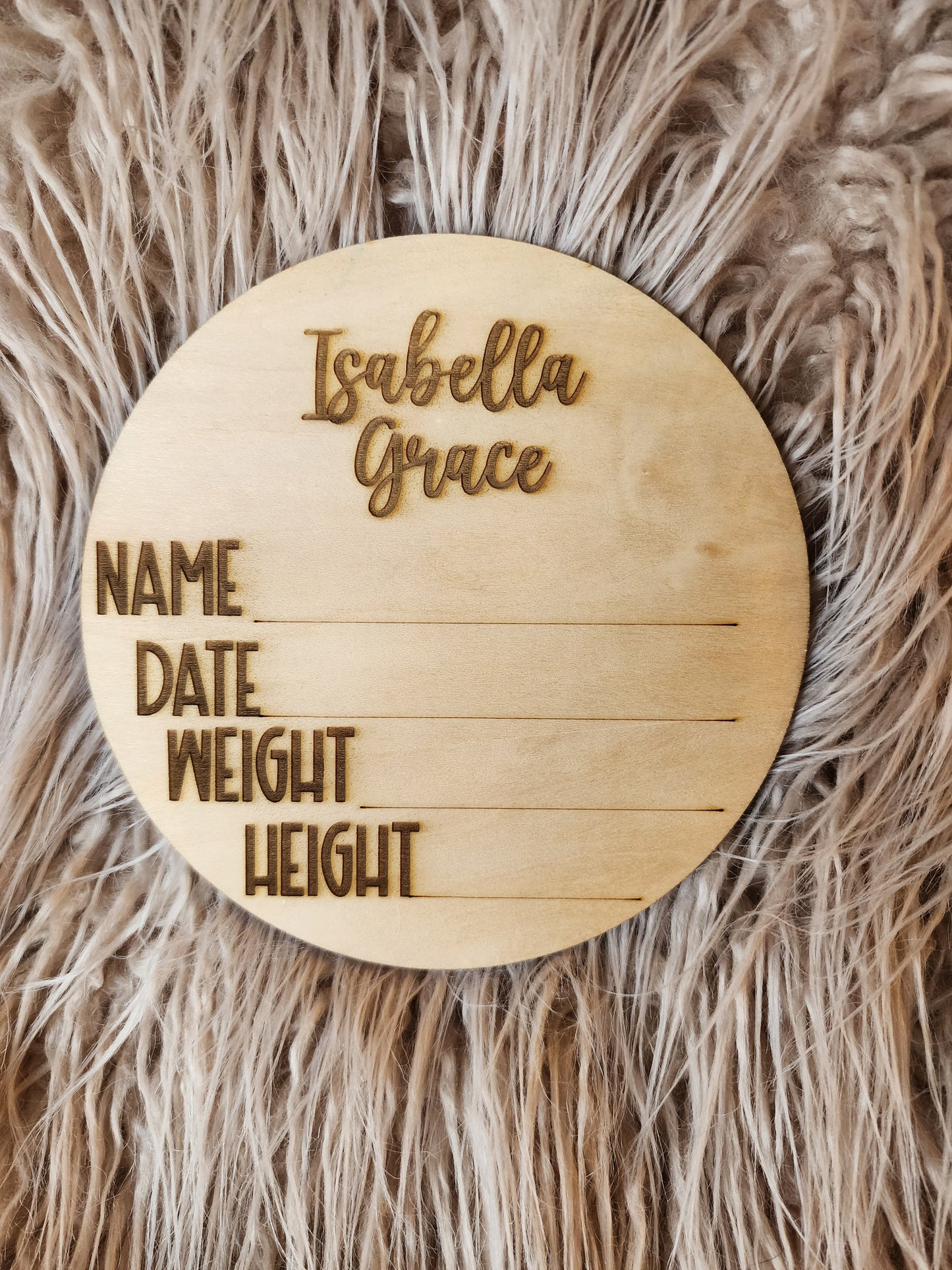 Custom Baby Announcement sign