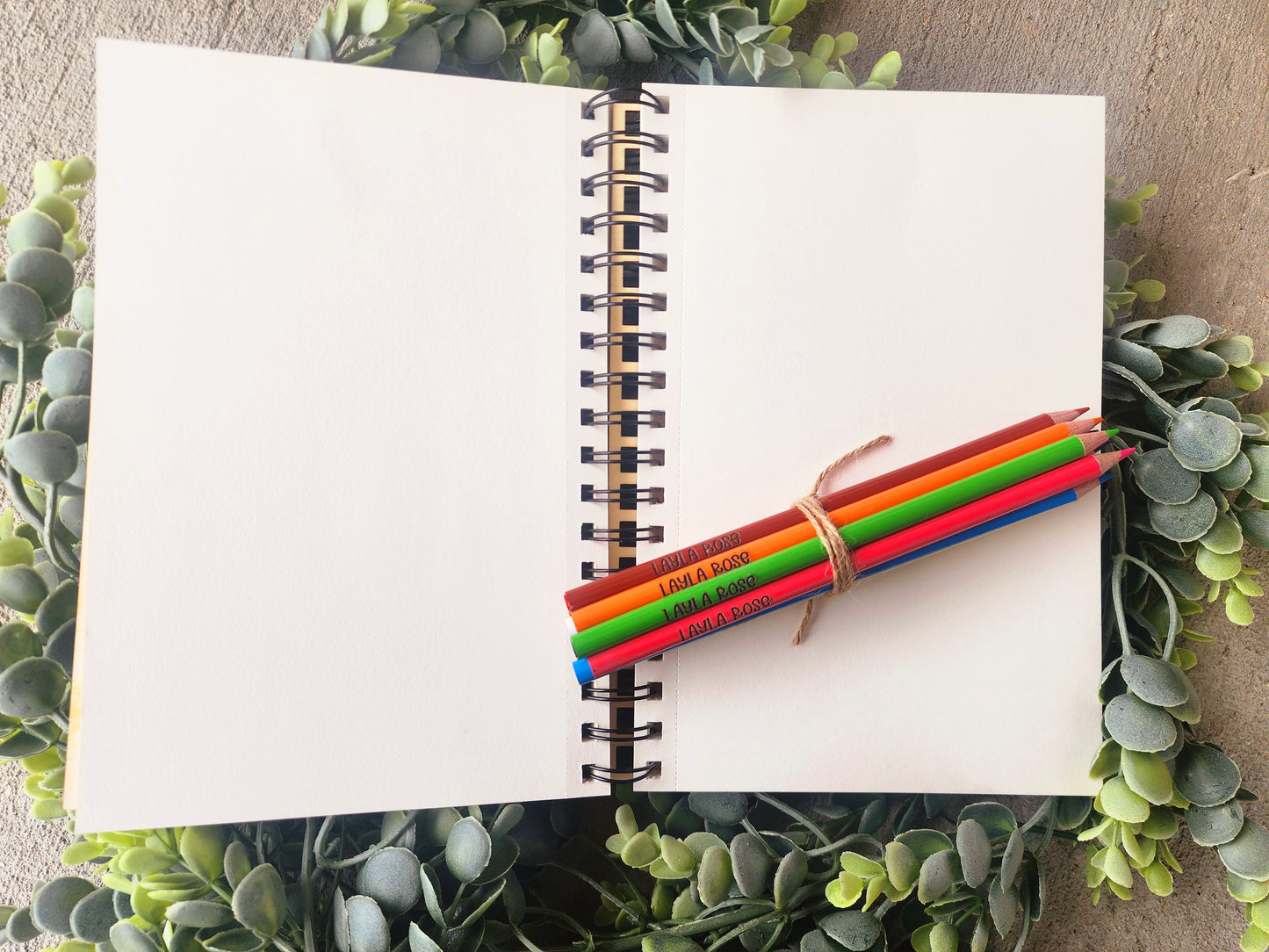 Personalized  Engraved Sketchbook