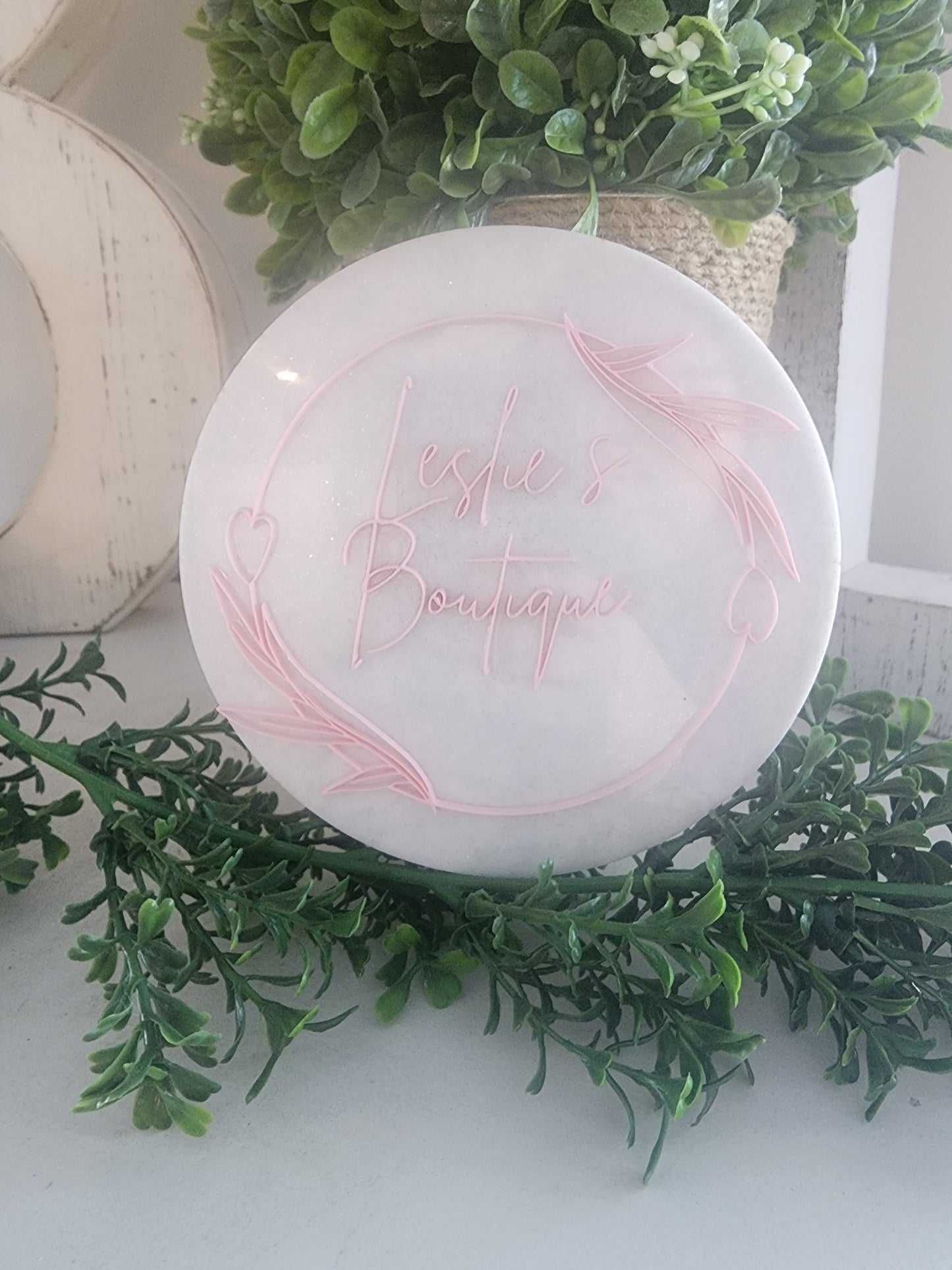 Acrylic logo sign 5-6in