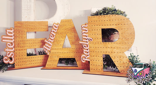 Inital Earring Holder