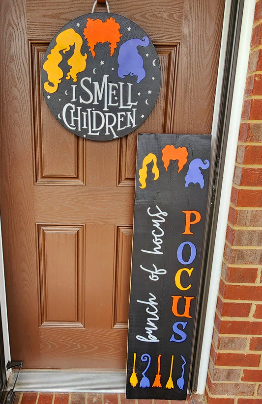 Hocus Pocus Door Hanger and Leaner