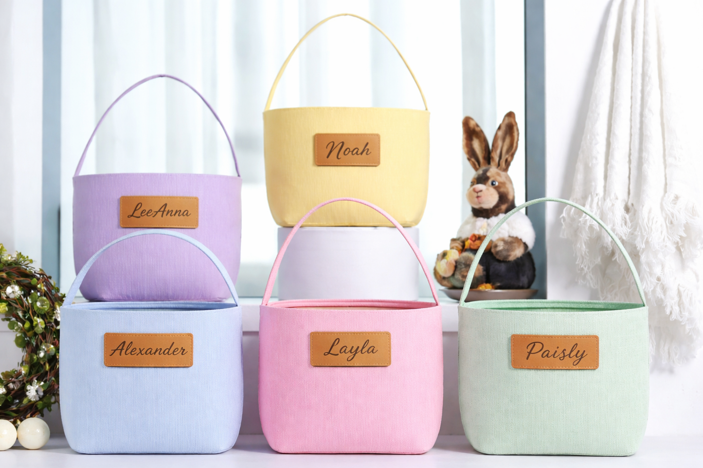 Name Patch Easter Basket