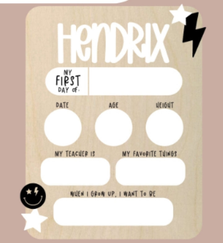 1st/Last Day of School Signs