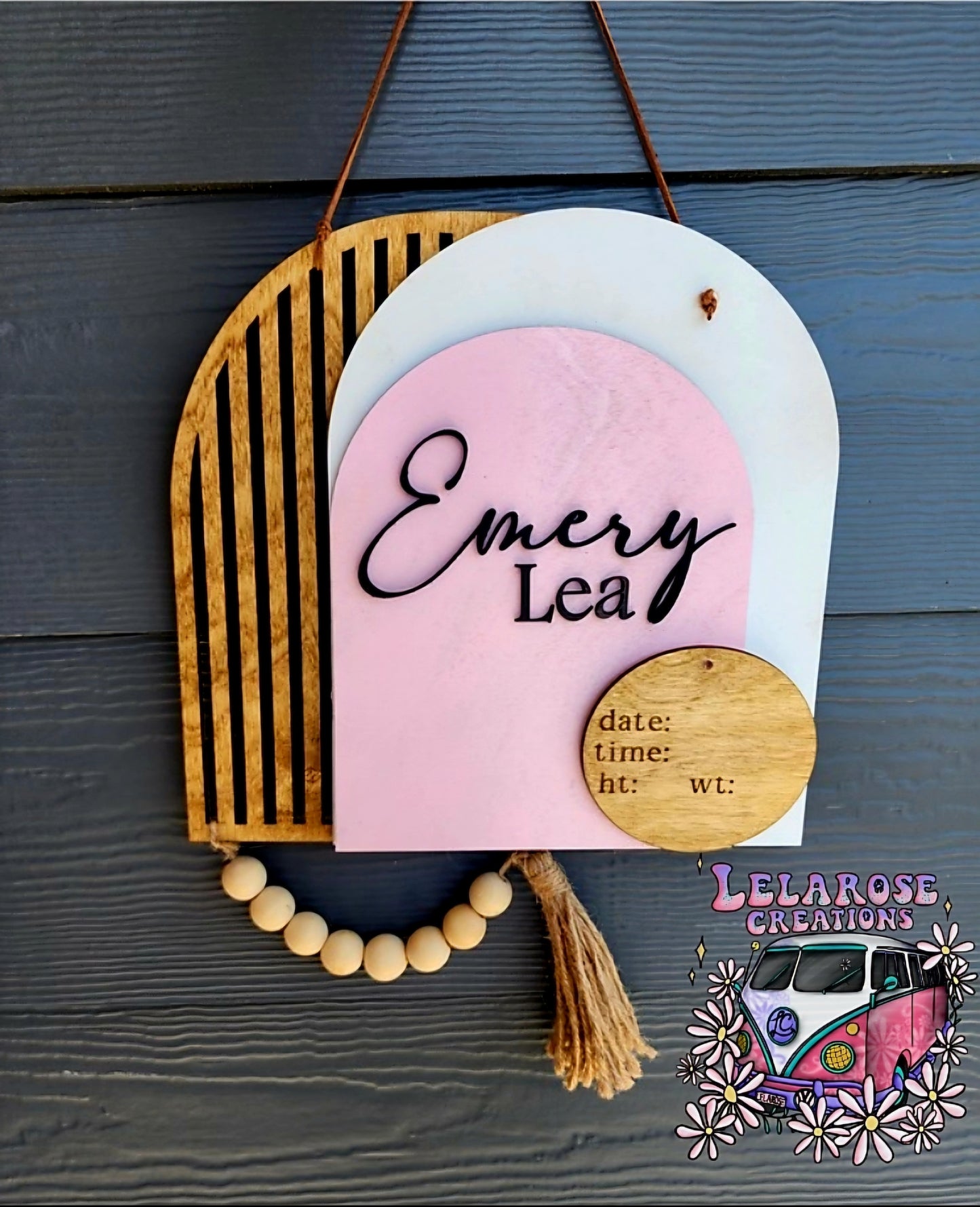 Boho Birth Announcement/ Room Sign