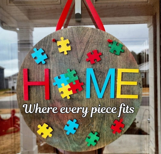 Autism Door Hanger