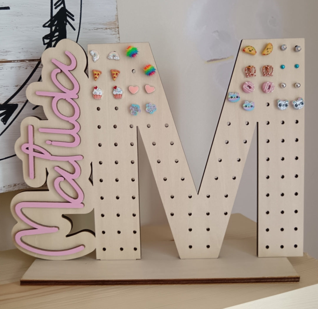 Inital Earring Holder