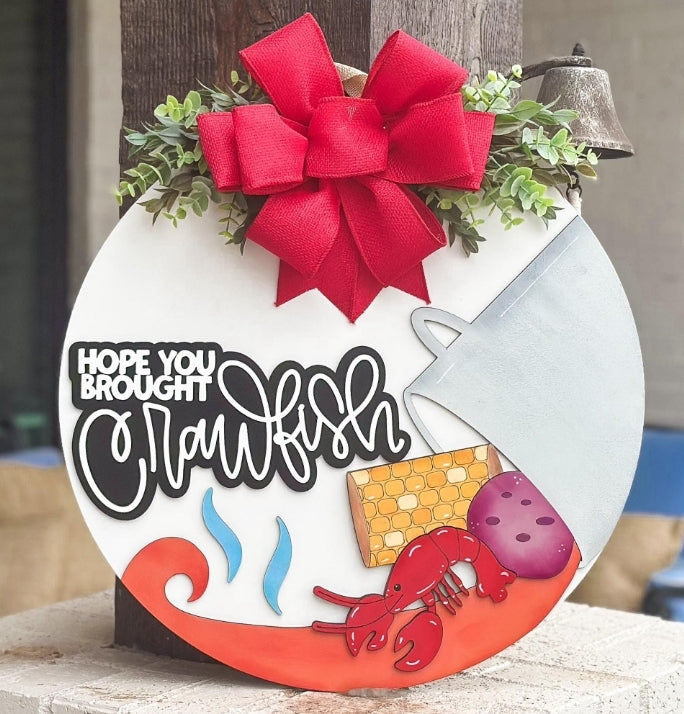 CrawFish Door Hanger
