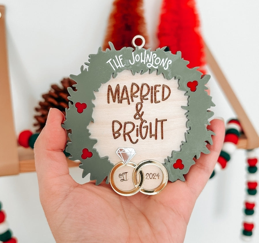 Married Christmas ornaments