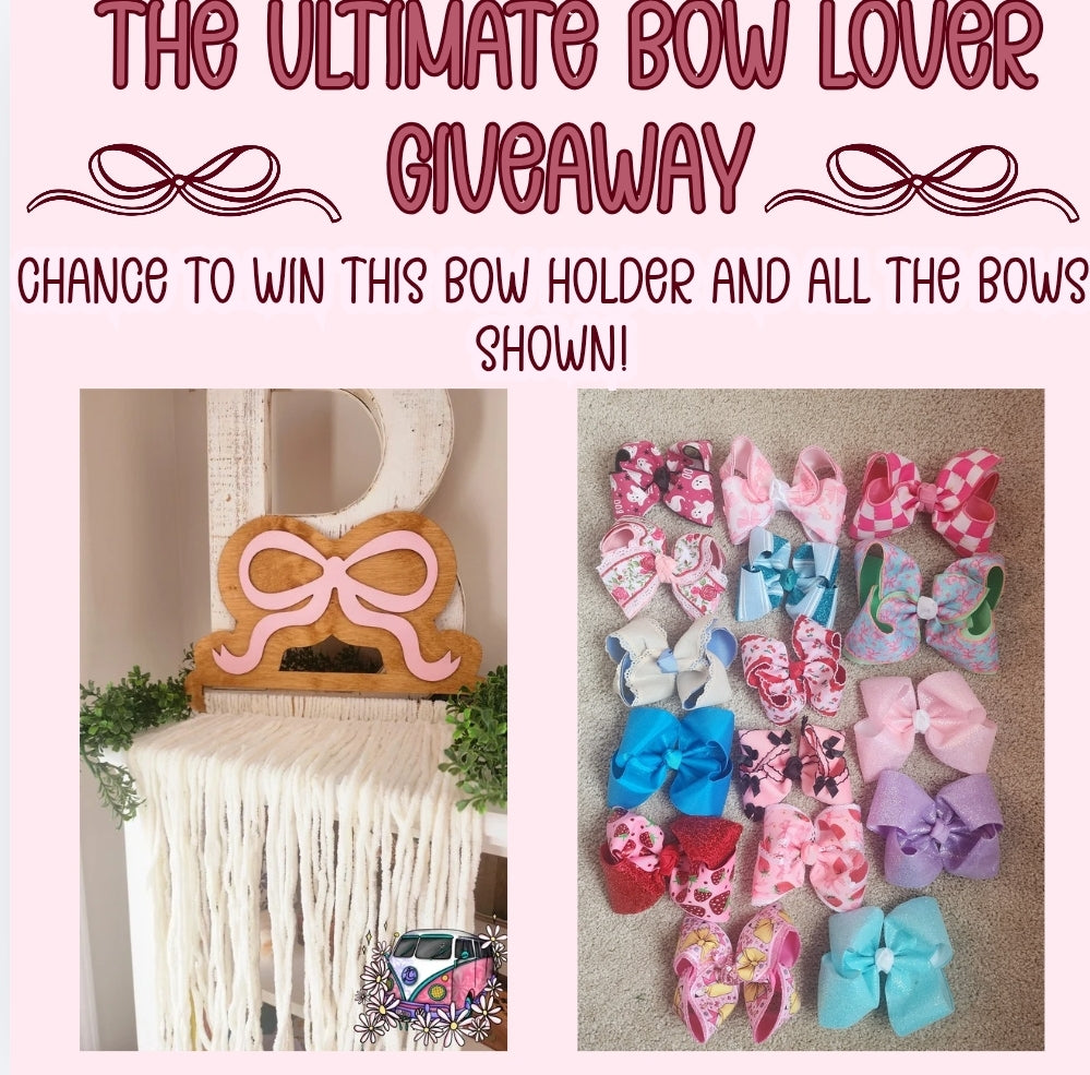 Bow Holder and bow Raffle