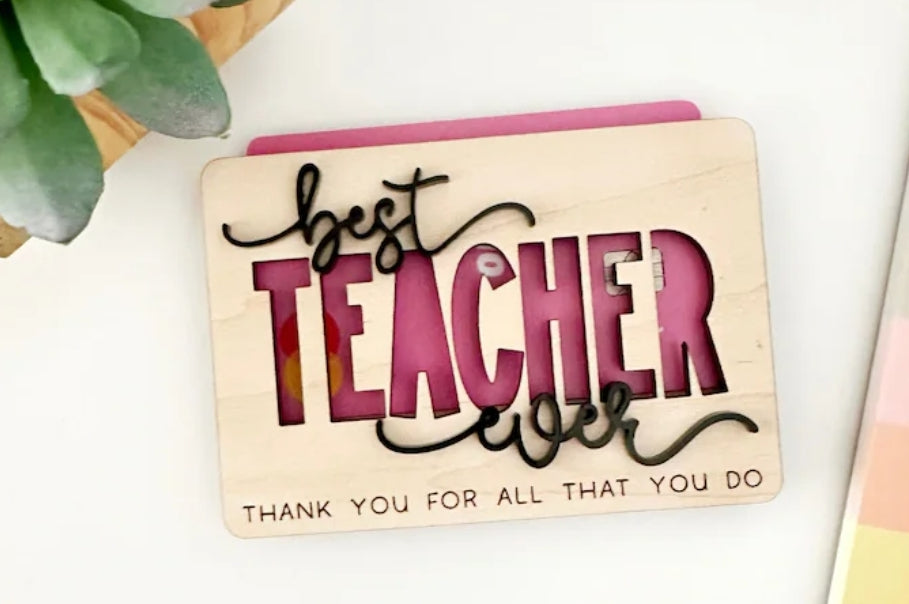 Teacher Gift card holders