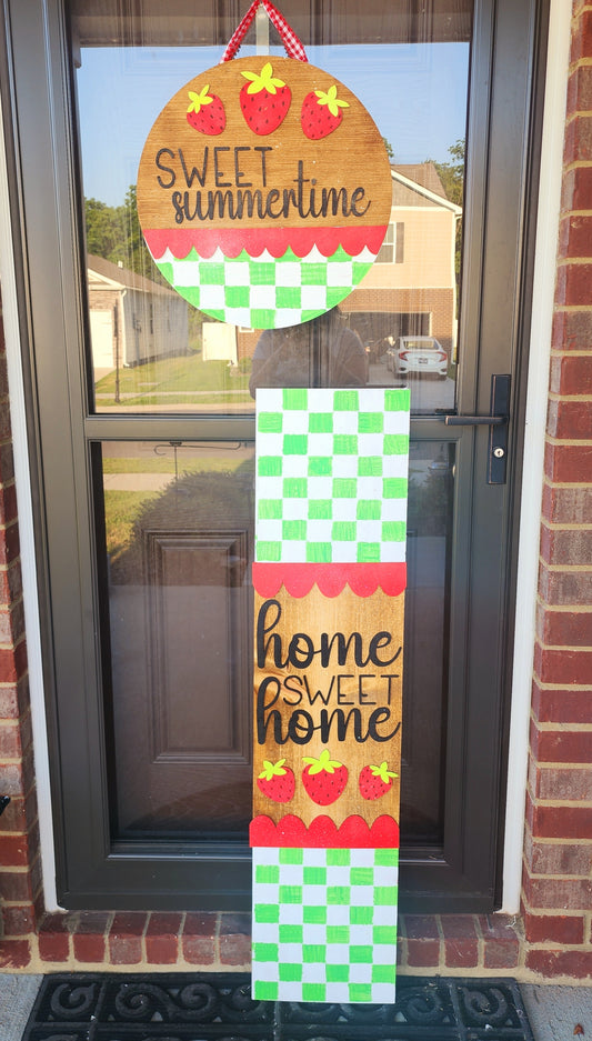 Sweet Summertime Door Hanger and Leaner