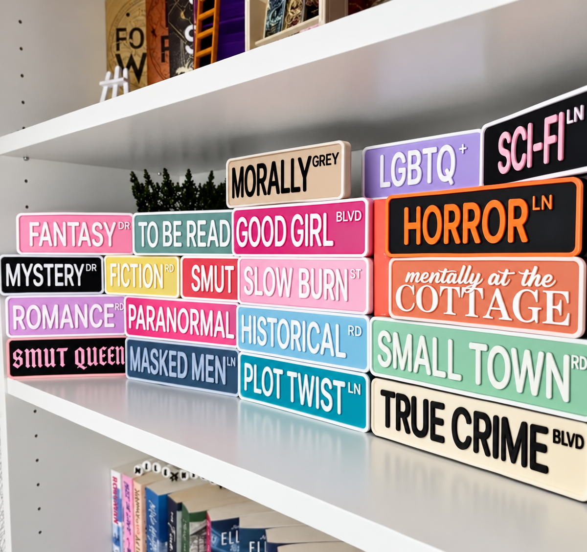 Bookshelf Plaque