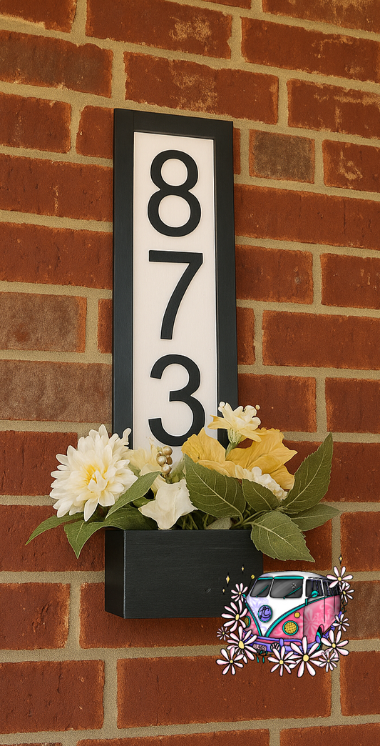Address Planter Sign