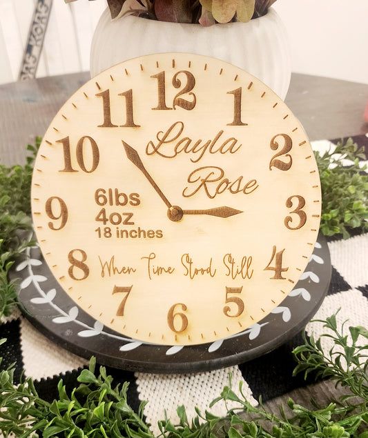 Birth Stat Clock Sign