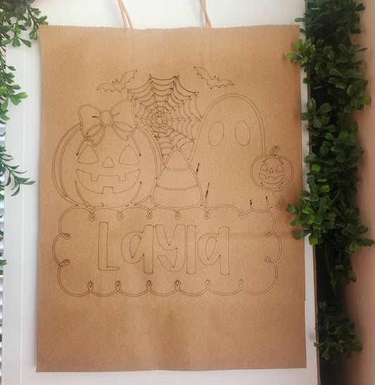 Paint/Color Trick or Treat bags