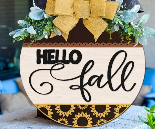 Hello Fall Door Hanger