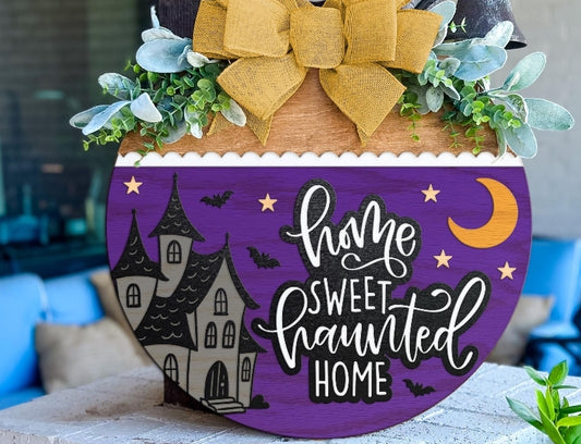 Haunted House Door Hanger