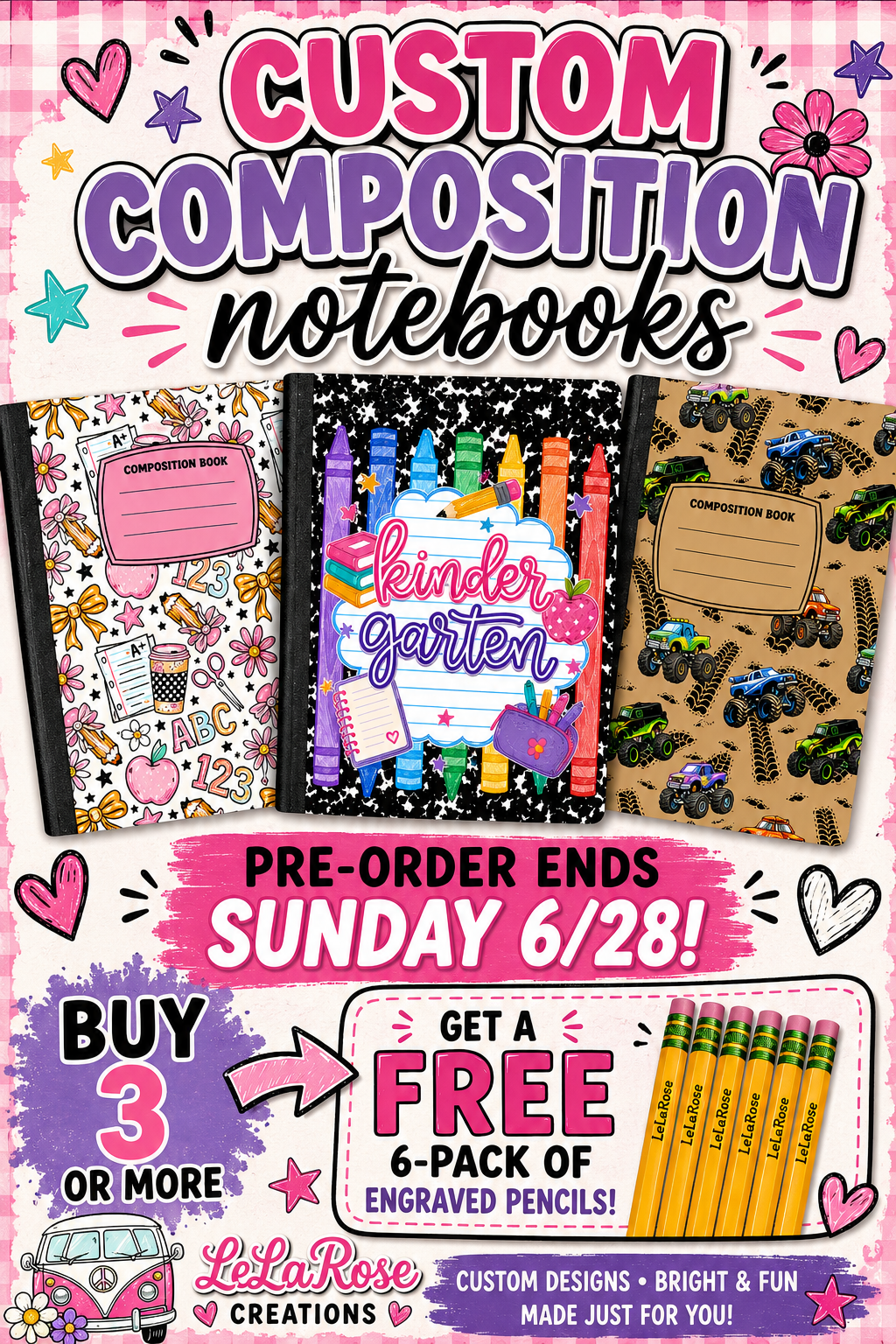 PRE ORDER Composition Notebooks