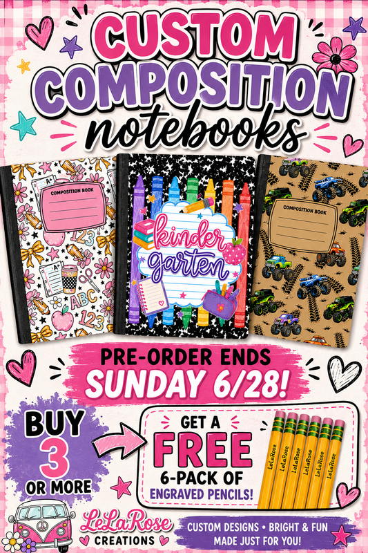 PRE ORDER Composition Notebooks