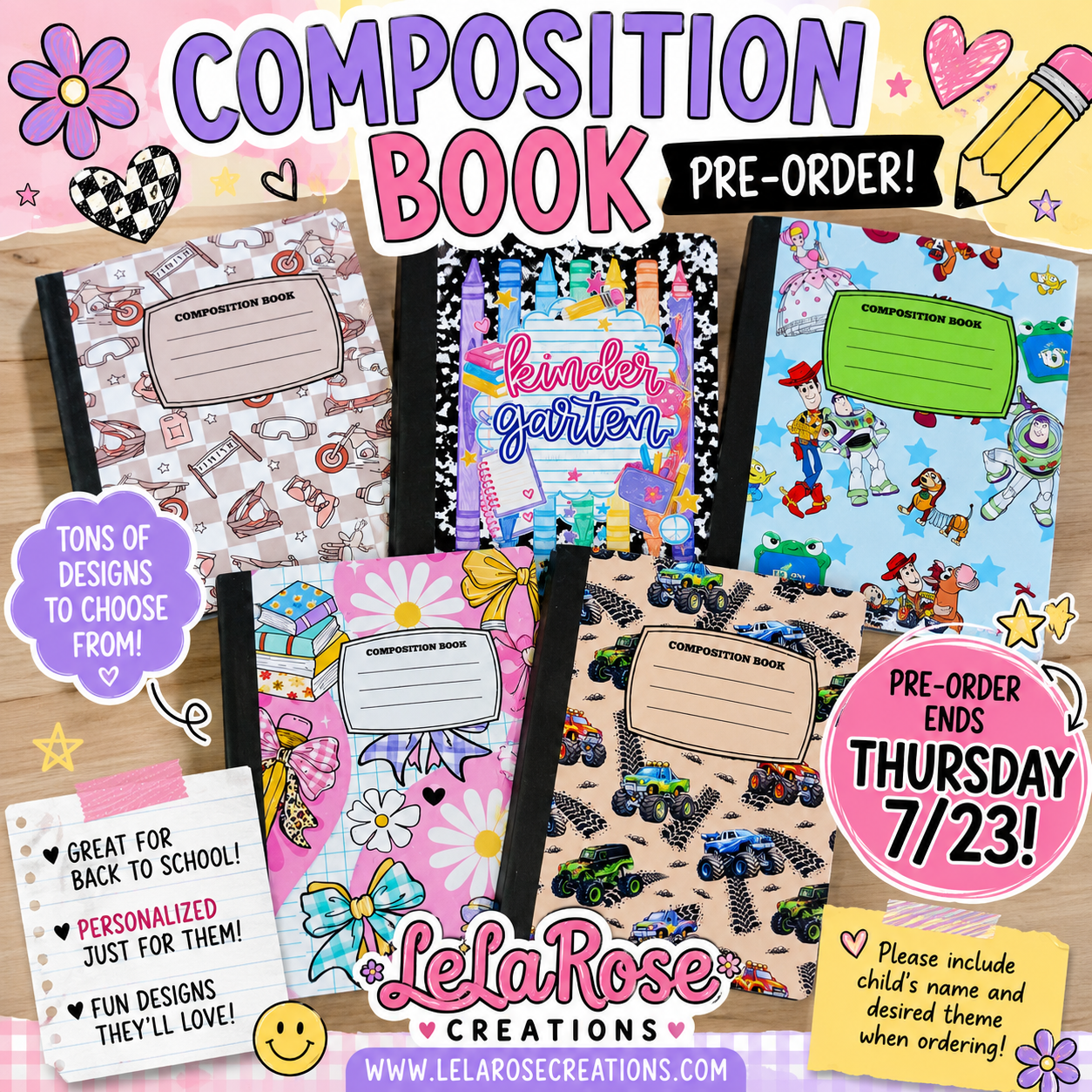PRE ORDER Composition Notebooks