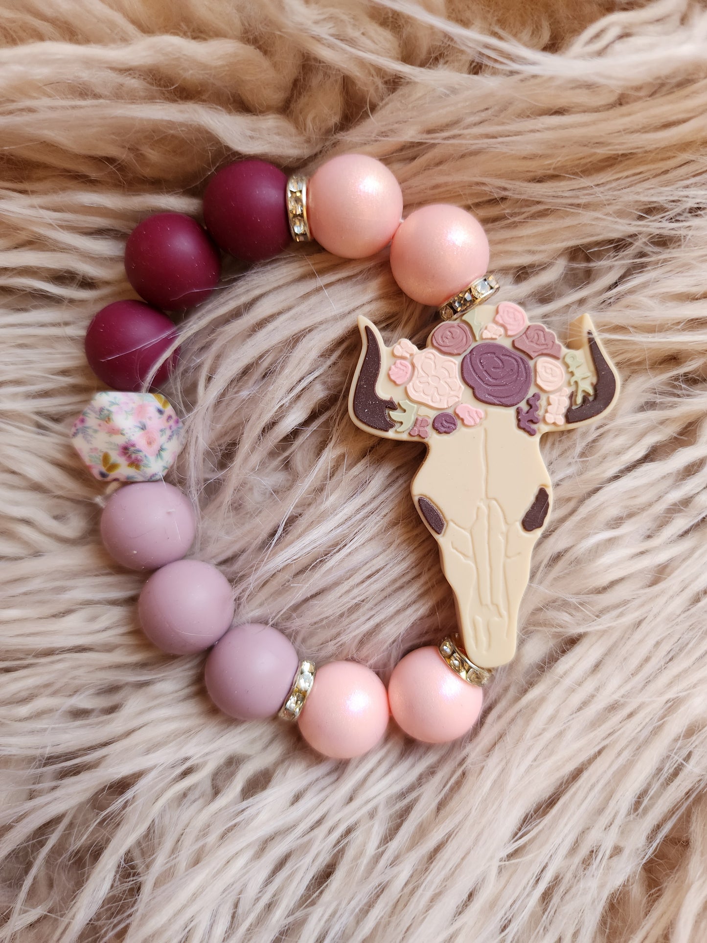 Floral bull head