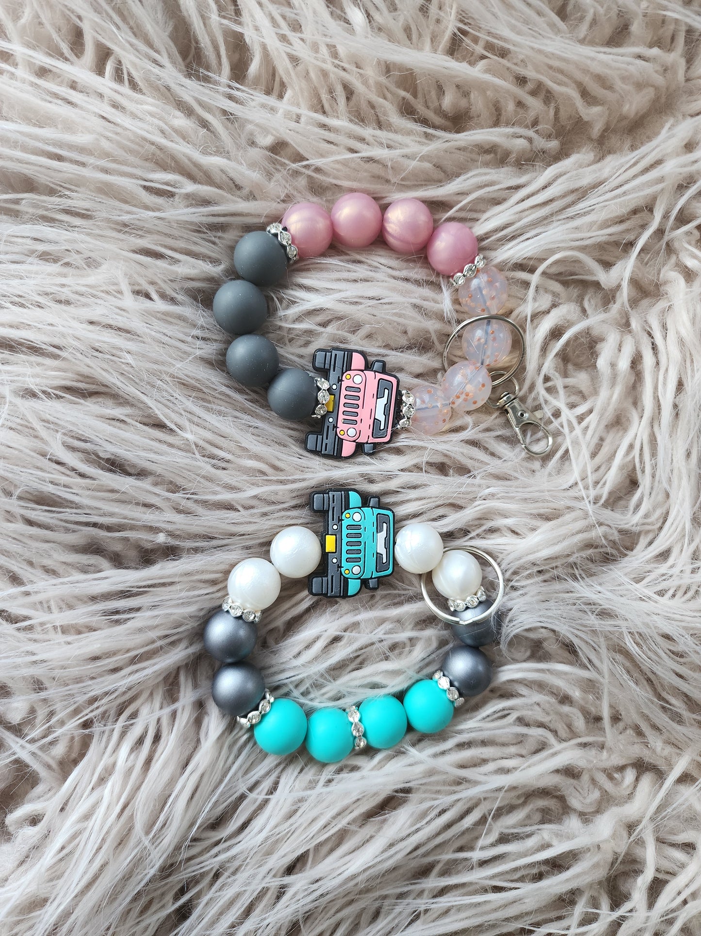 Jeep Wristlet and  Car charm