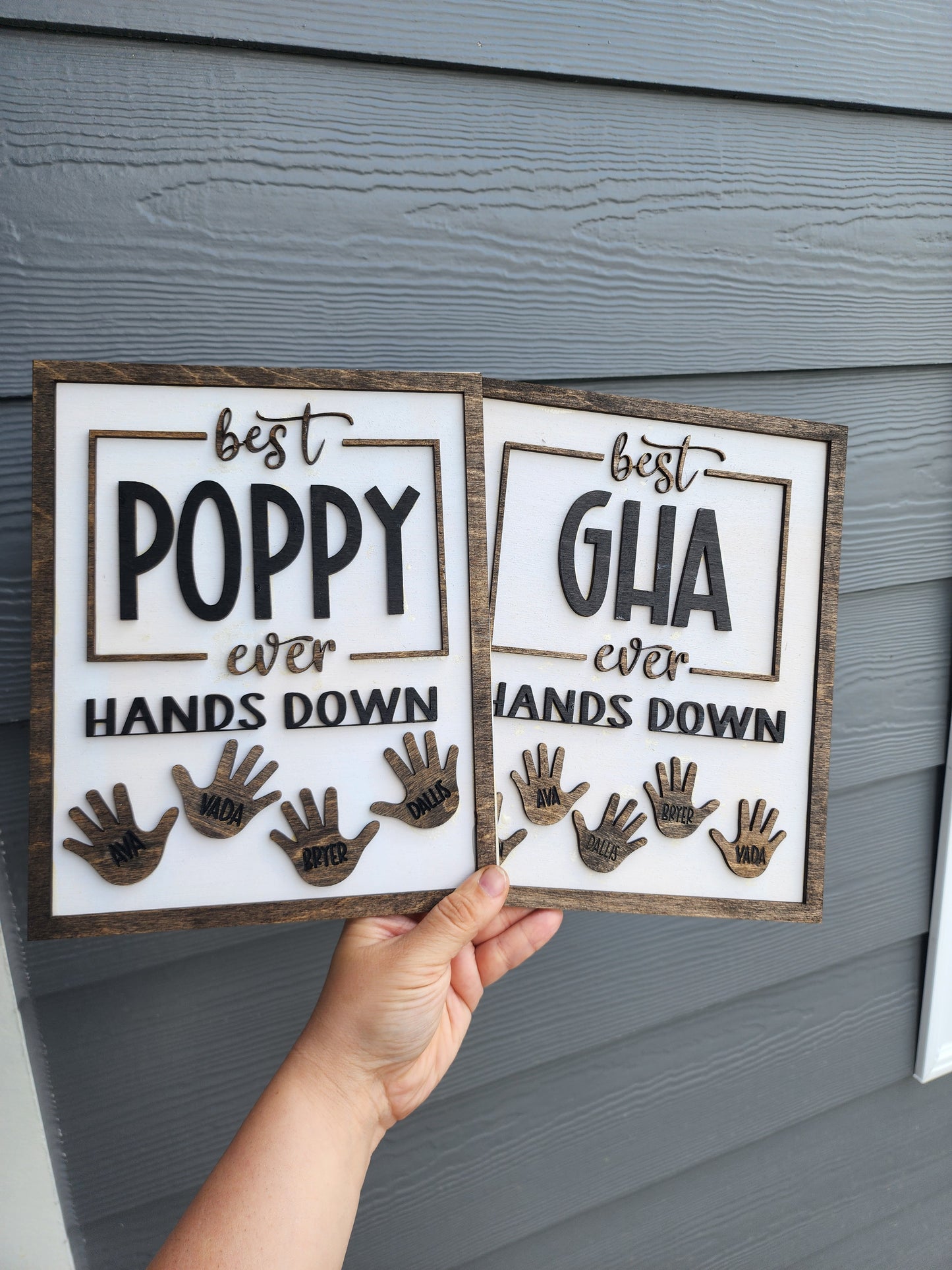 Hand down Father's  Day sign