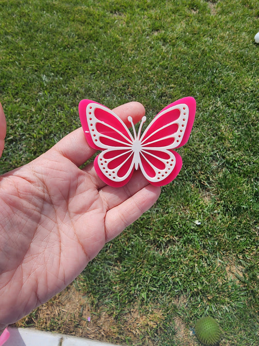 Butterfly Acrylic  Hair Clip