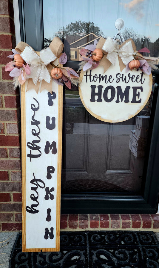 HEY THERE PUMPKIN DOOR SET