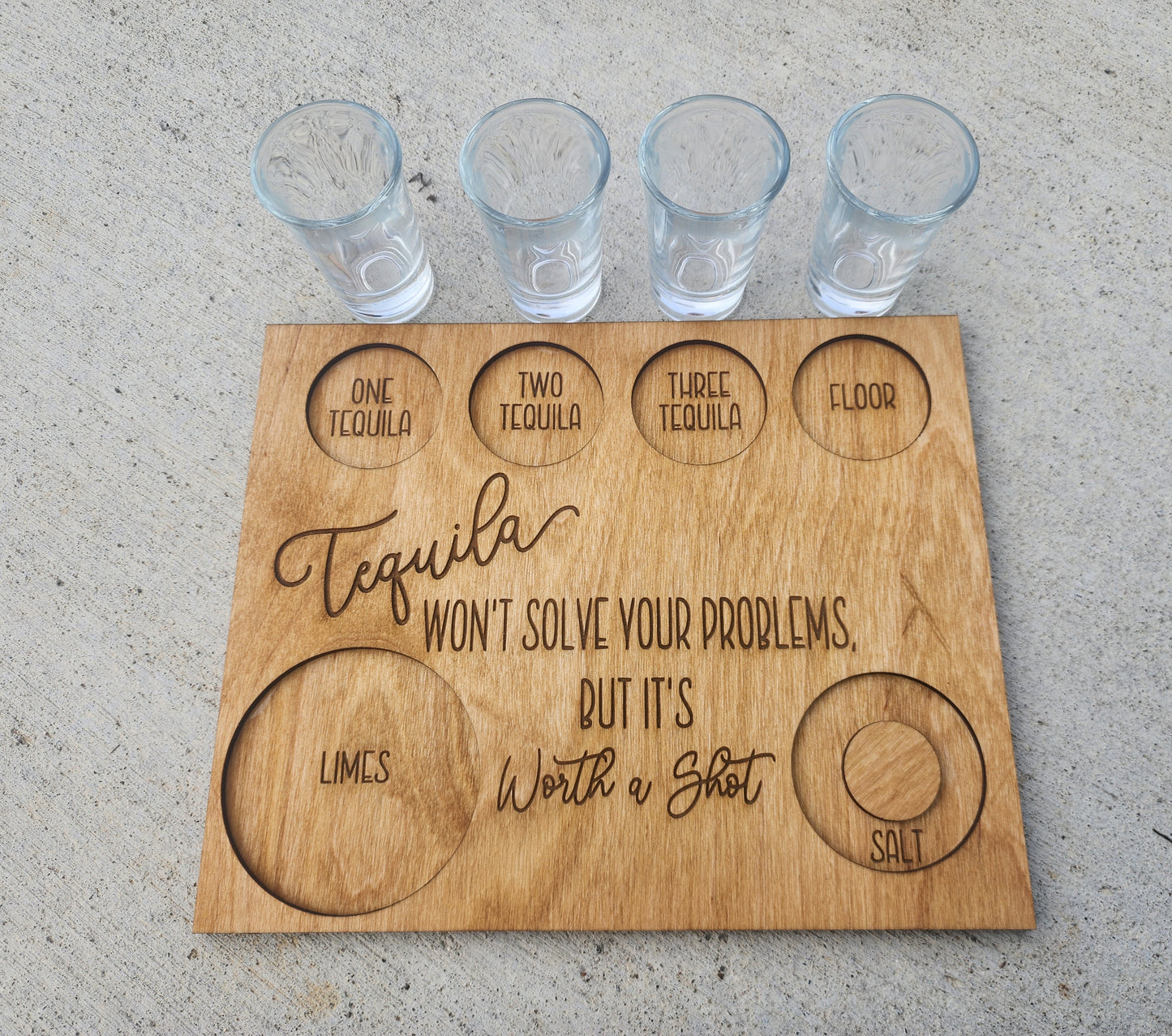 Tequila flight Board