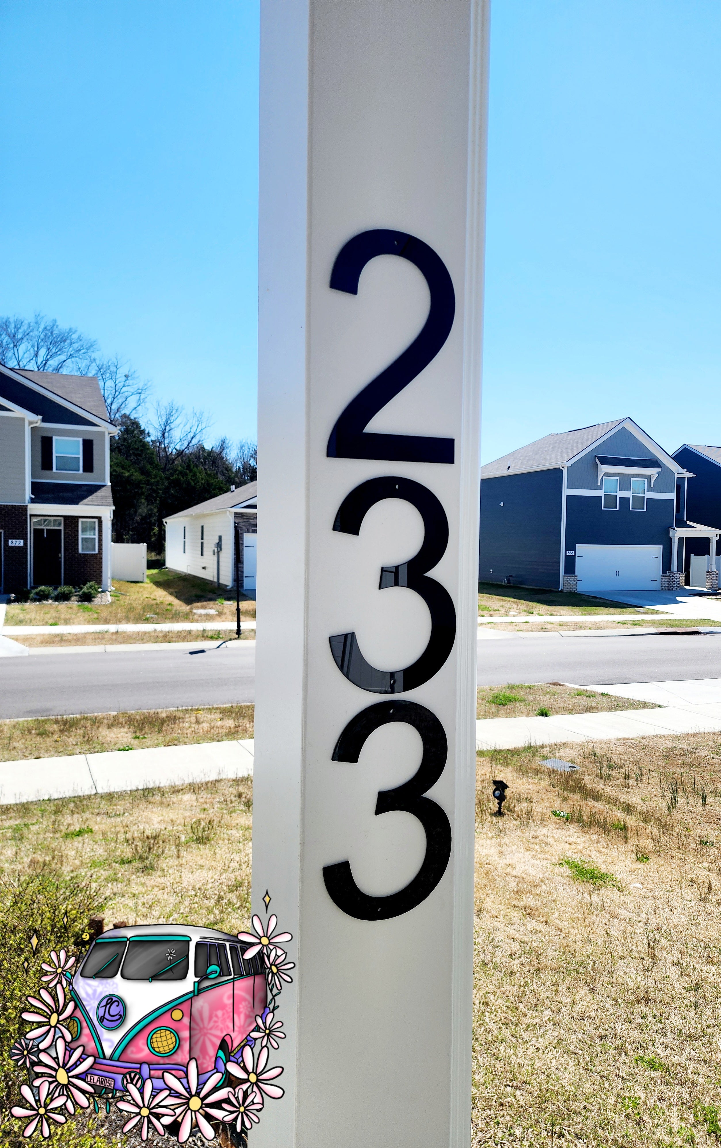 Verdigris Address Numbers Acrylic Address Numbers – LeLaRose Creations