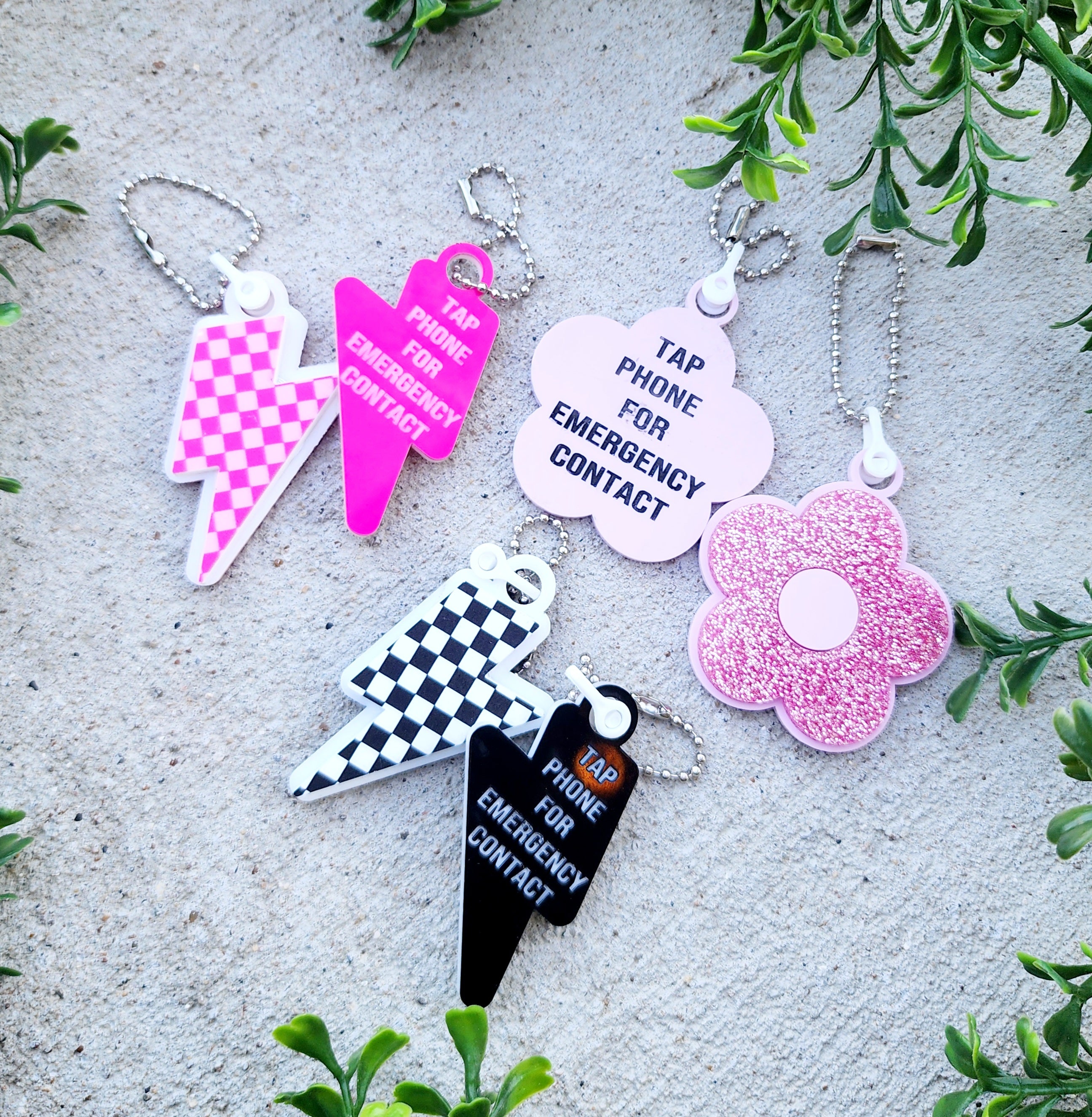 NFC Emergency Contact Keychain – LeLaRose Creations
