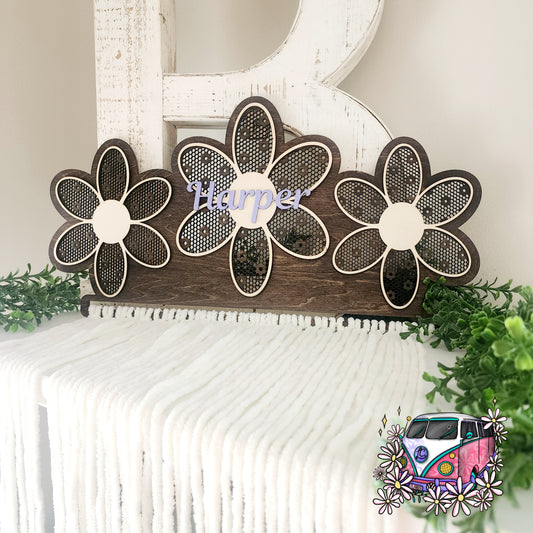 3 Rattan Flower Bow Holder