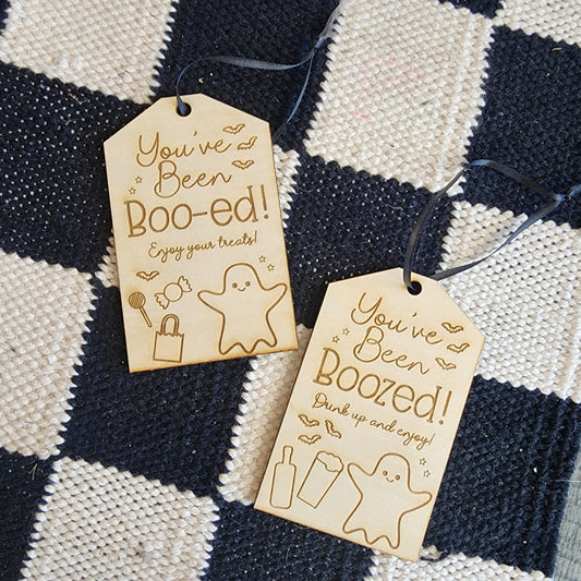 Boo-ed & Boozed Tags