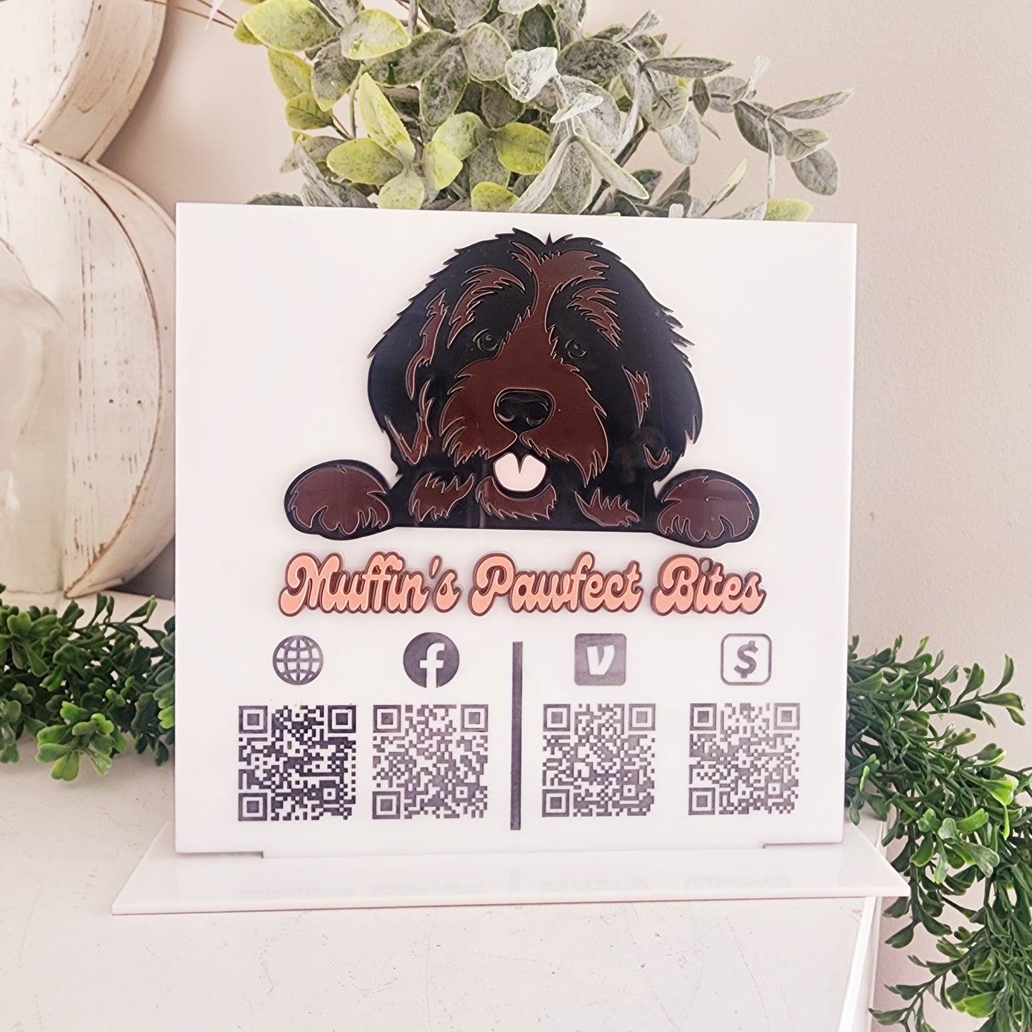 ACRYLIC QR CODE SIGN