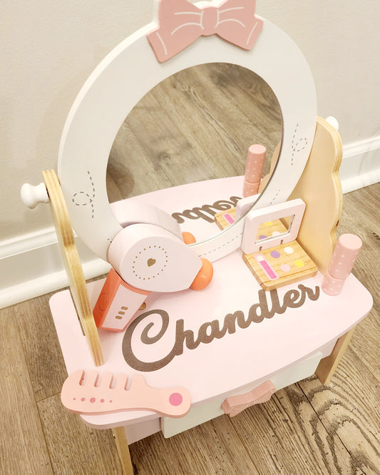 Personalized Wooden Vanity