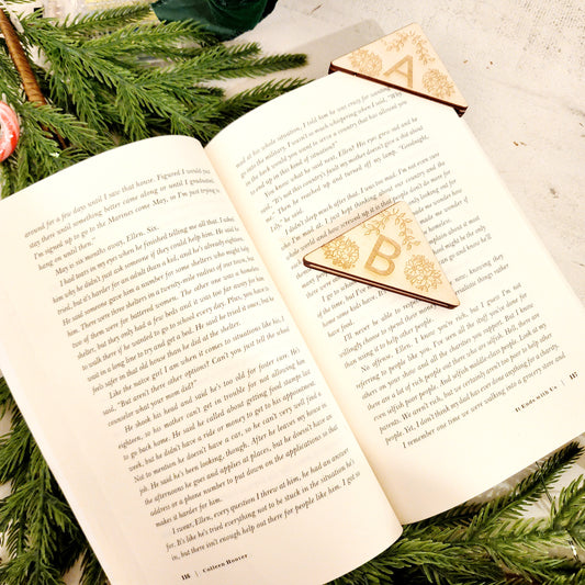 Personalized Wooden Corner Bookmark