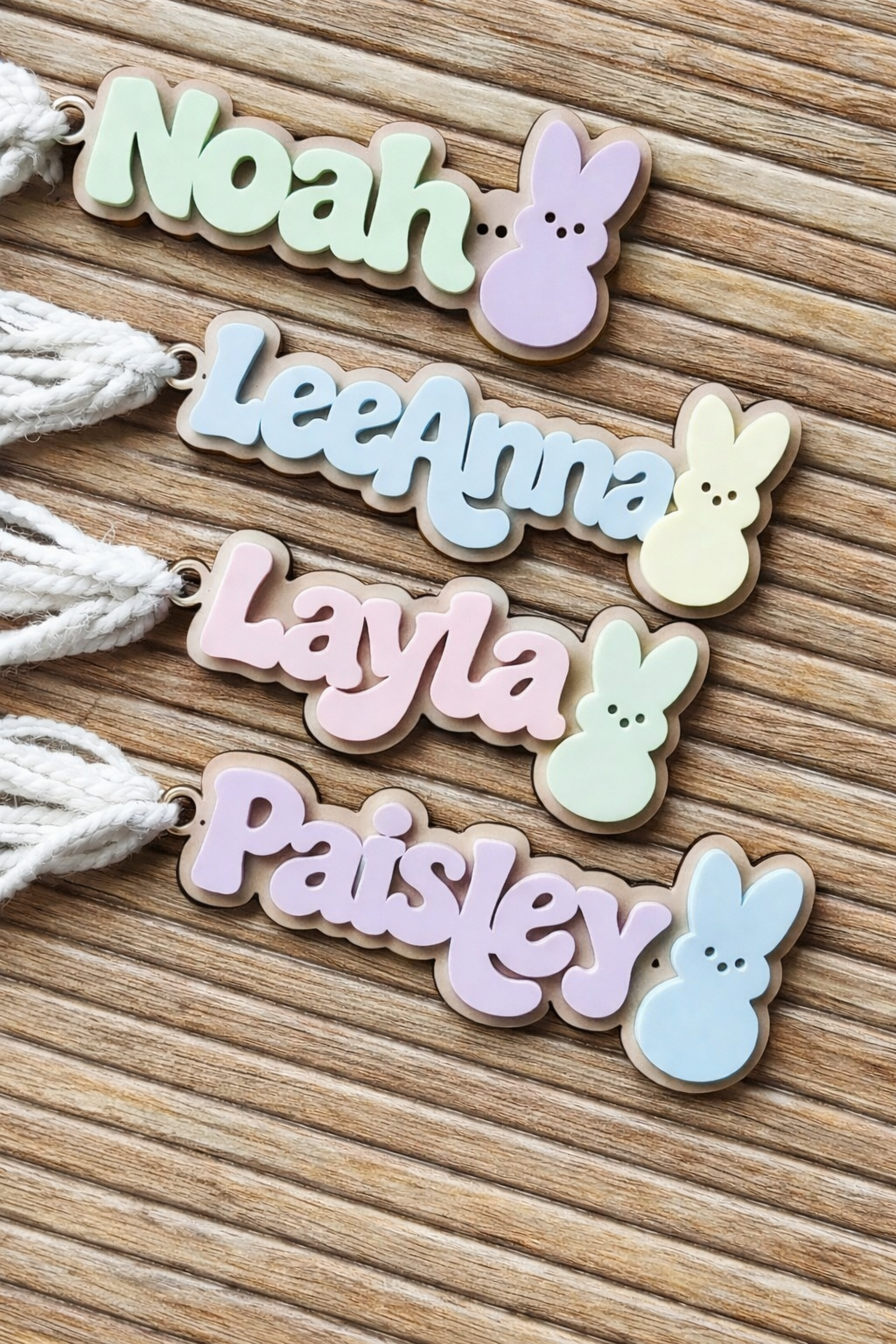 Peep name Basket Tag