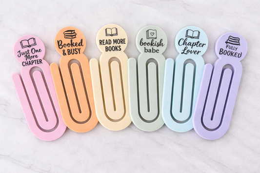 Book Lover Acrylic paper clip Book Marks