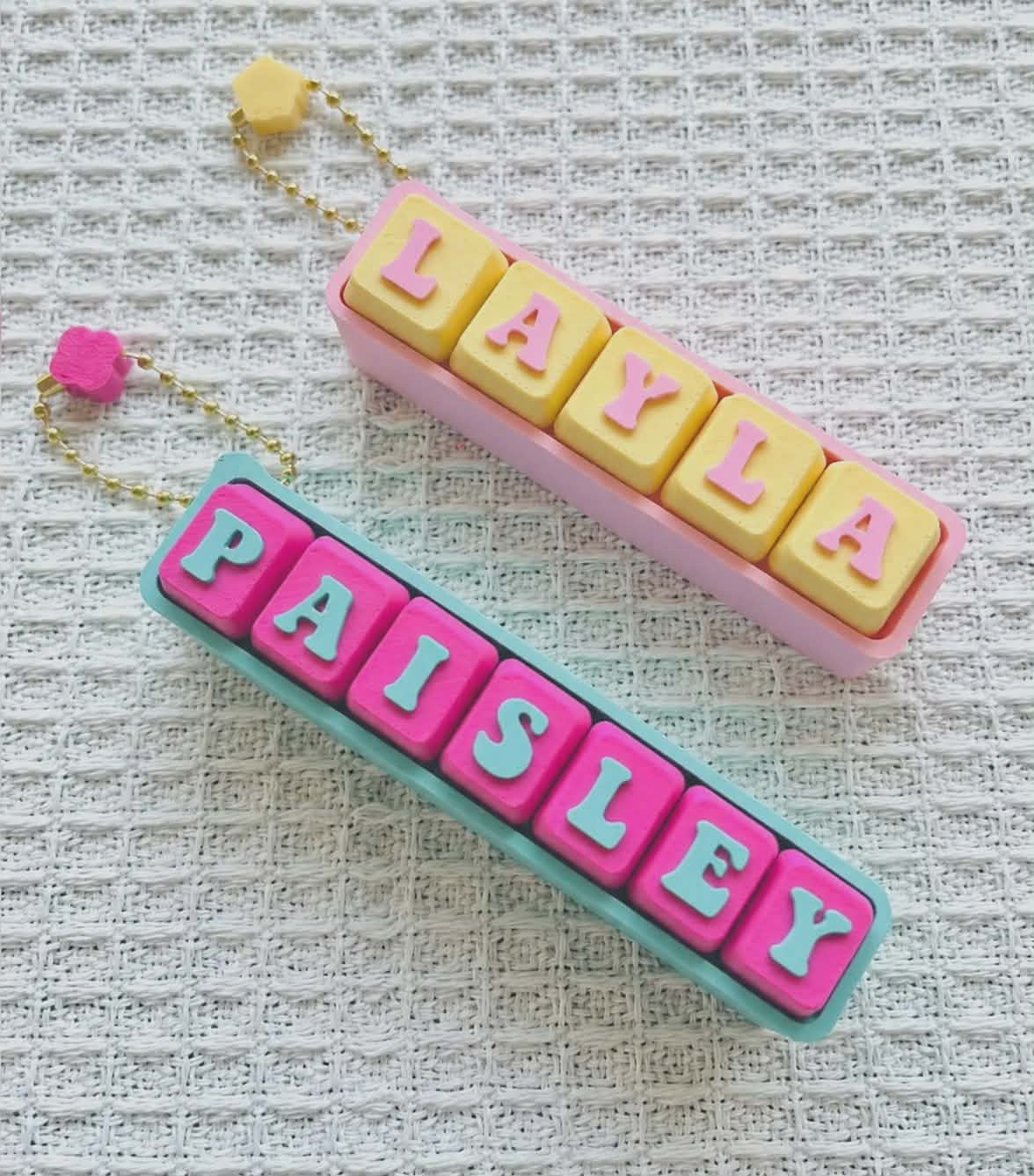 Personalized Keyboard Fidget Keychain