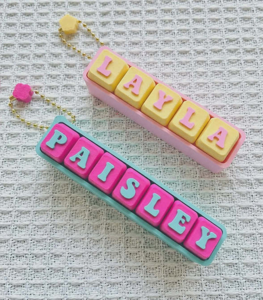 Personalized Keyboard Fidget Keychain