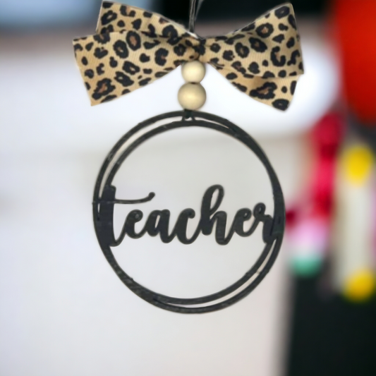 Teacher Car Charm