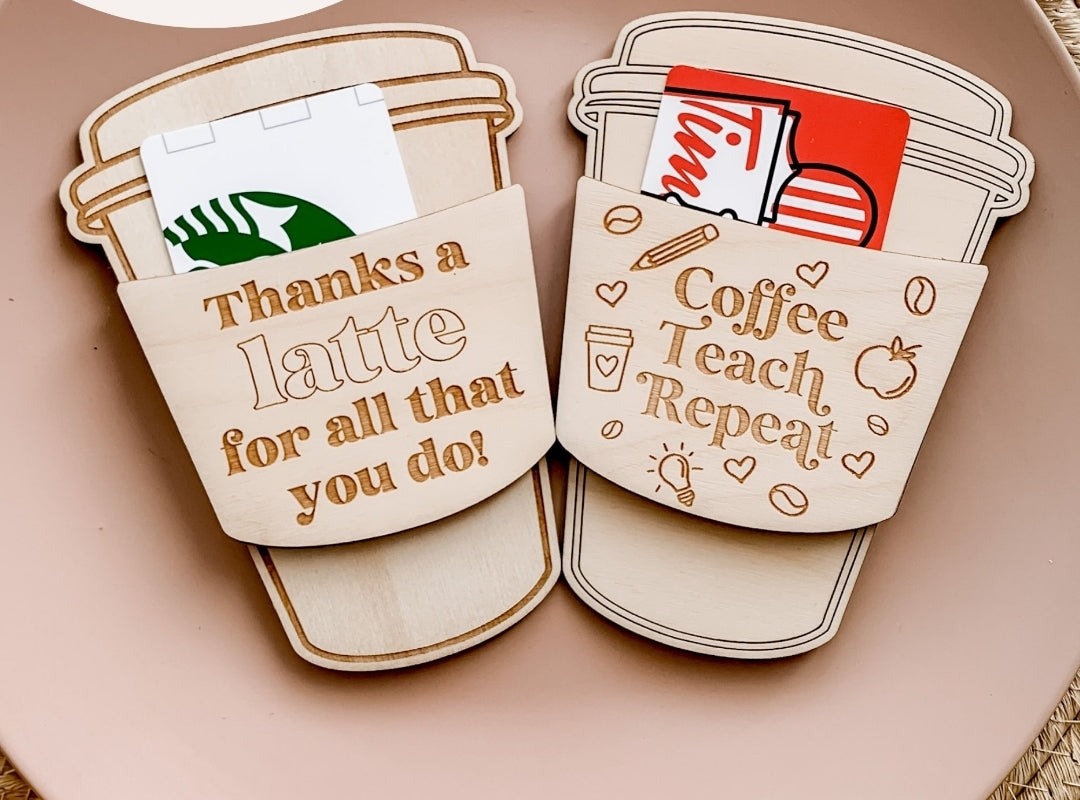 Teacher Gift card holders