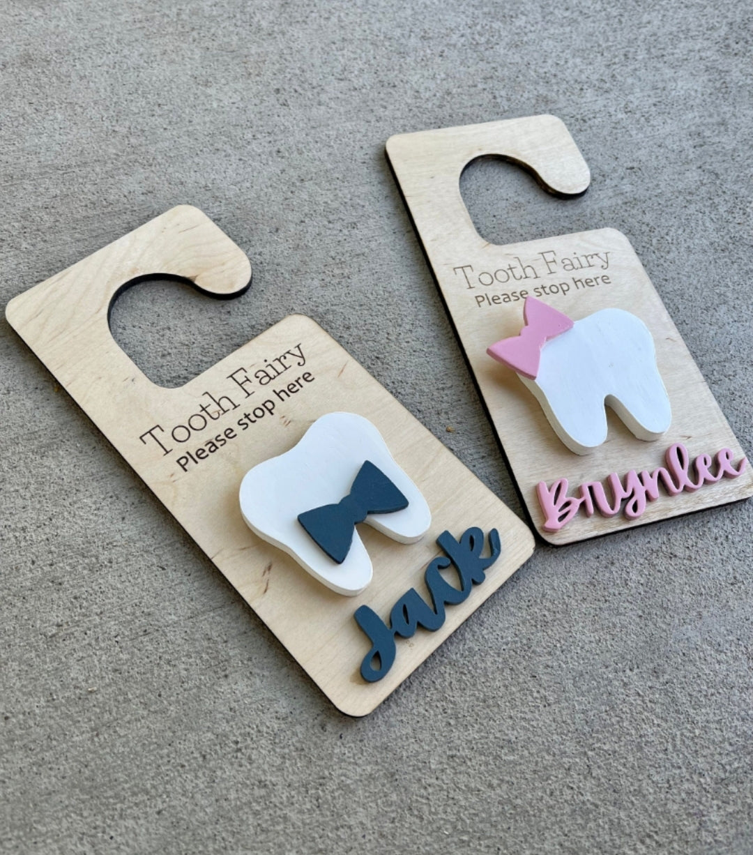 Tooth fairy door hanger