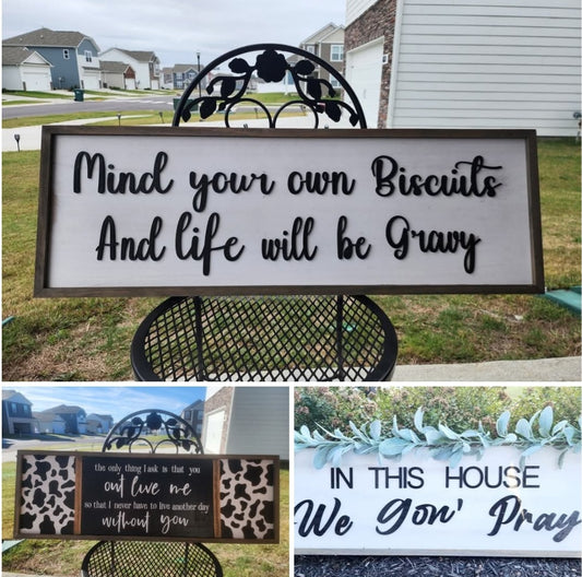 Custom  12x36 sign