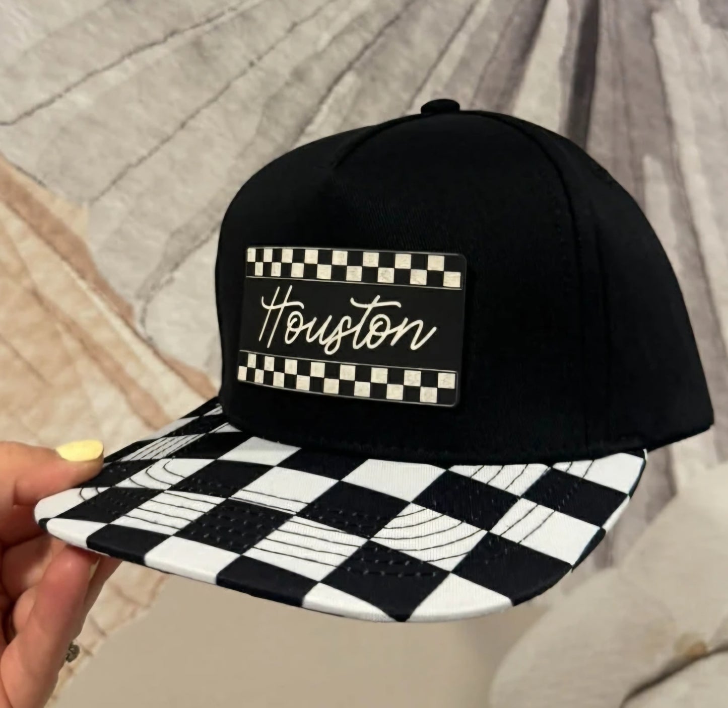 Kids Leather Patch Hat