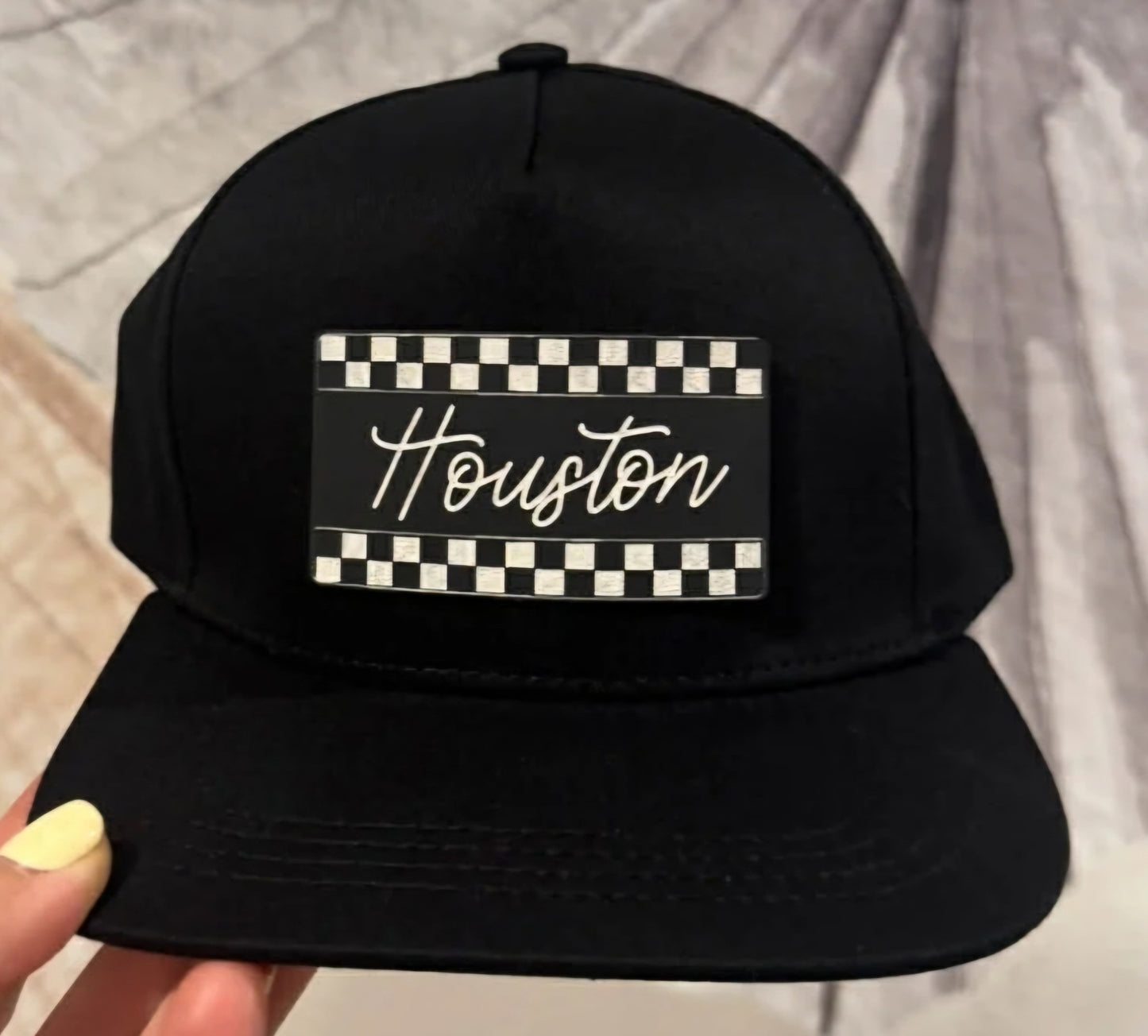 Kids Leather Patch Hat