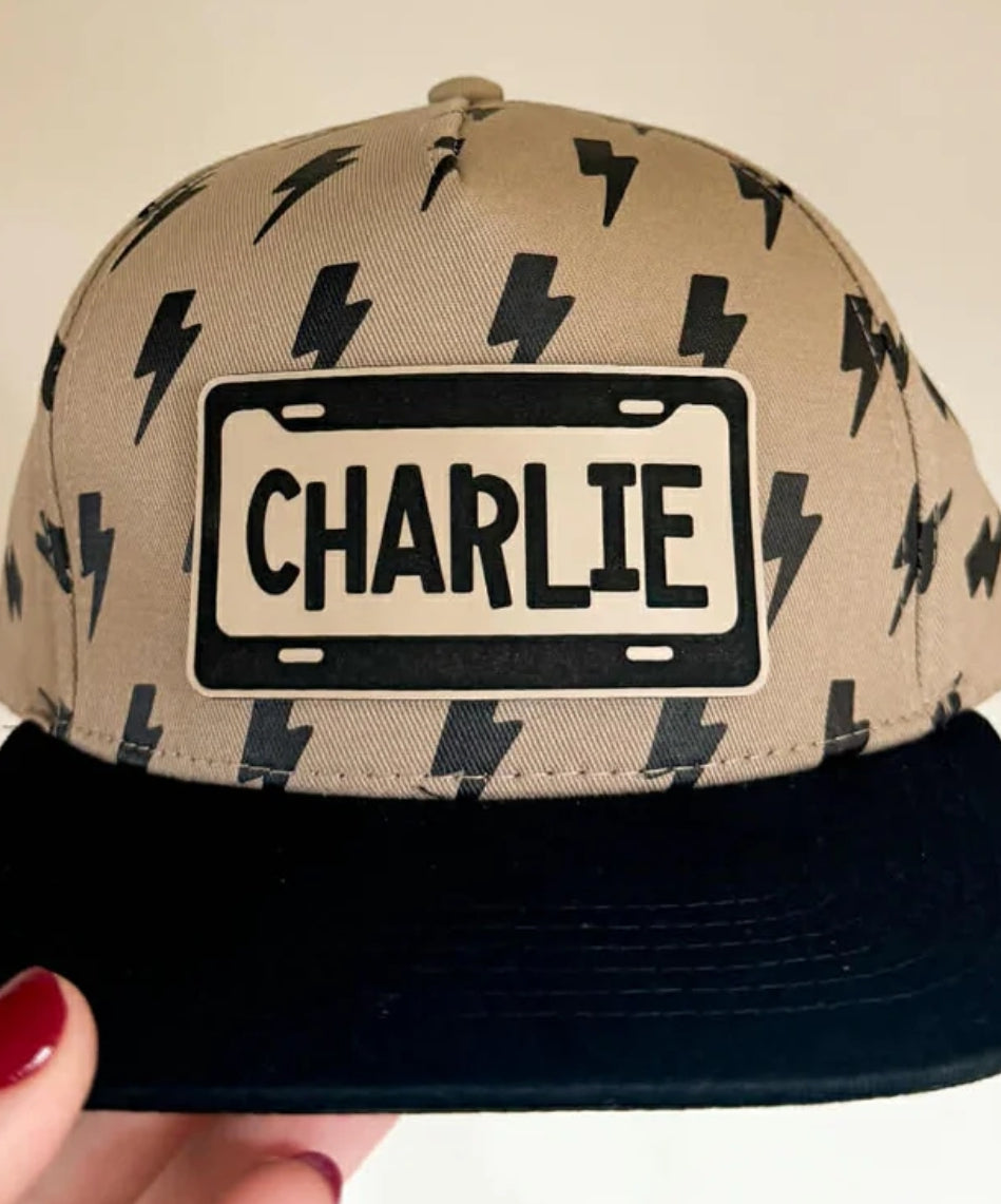 Kids Leather Patch Hat