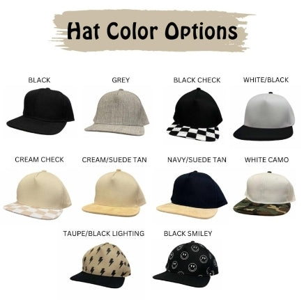 Kids Leather Patch Hat
