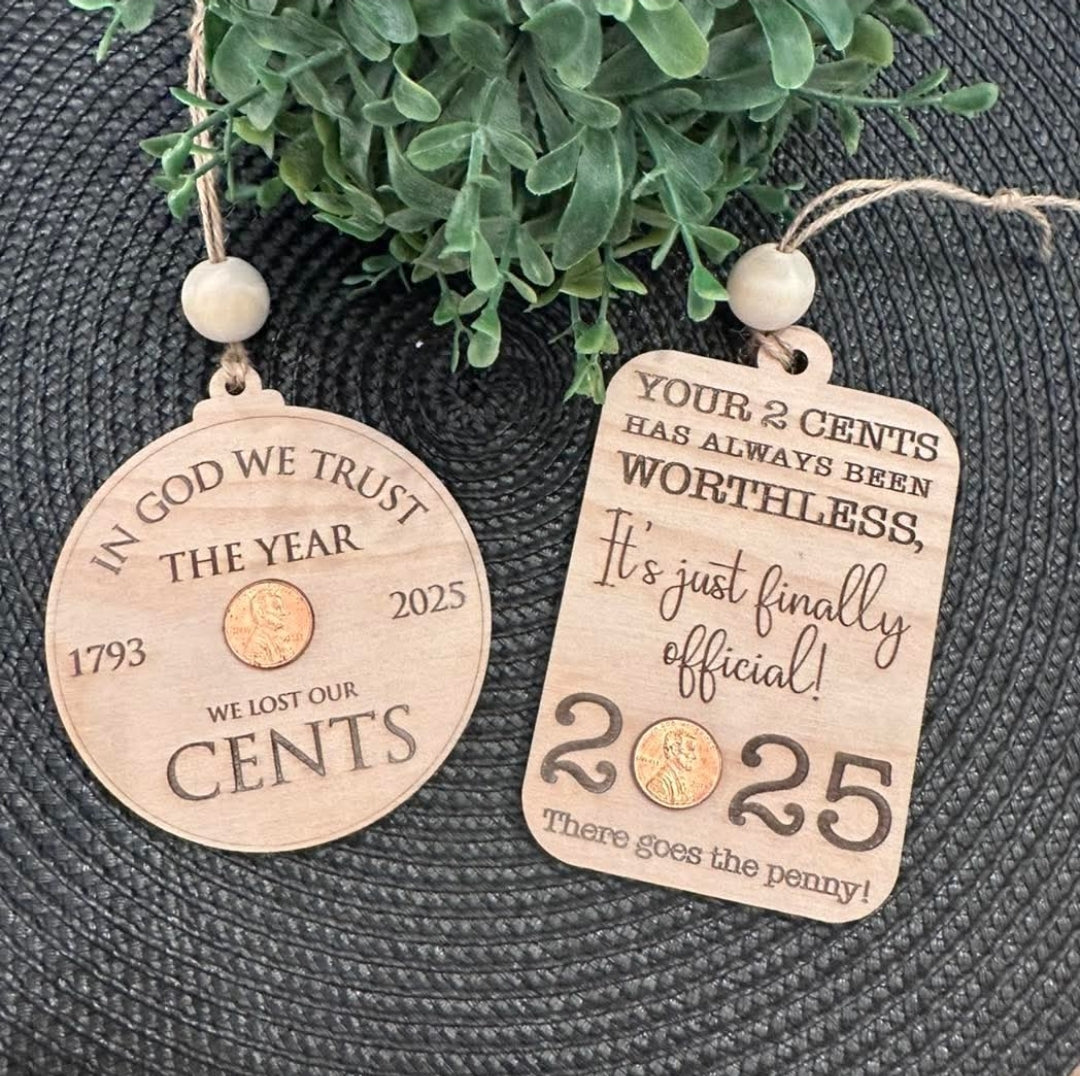 Penny ornament